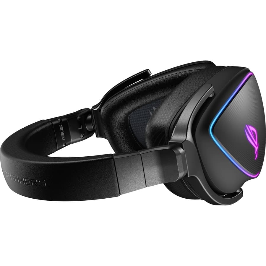 ASUS ROG Delta S USB-C wired gaming headset with RGB lighting and over-ear design