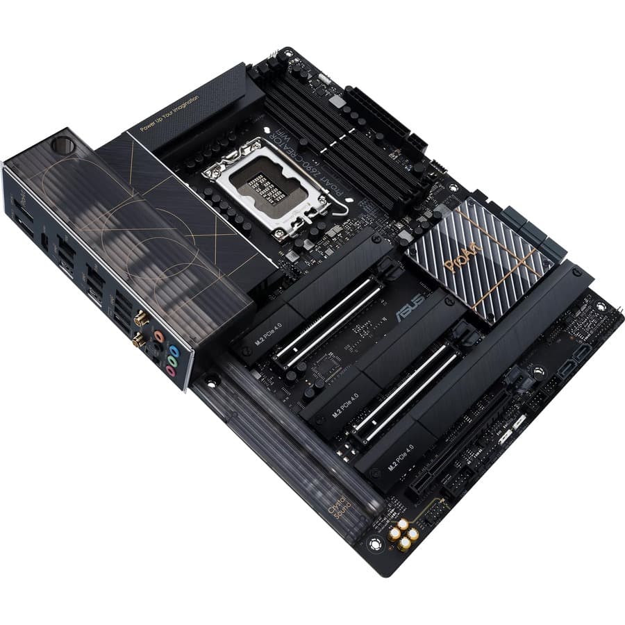 ASUS ProArt Z690-Creator WiFi ATX motherboard for Intel LGA 1700 with DDR5, dual Thunderbolt 4, and 10G LAN