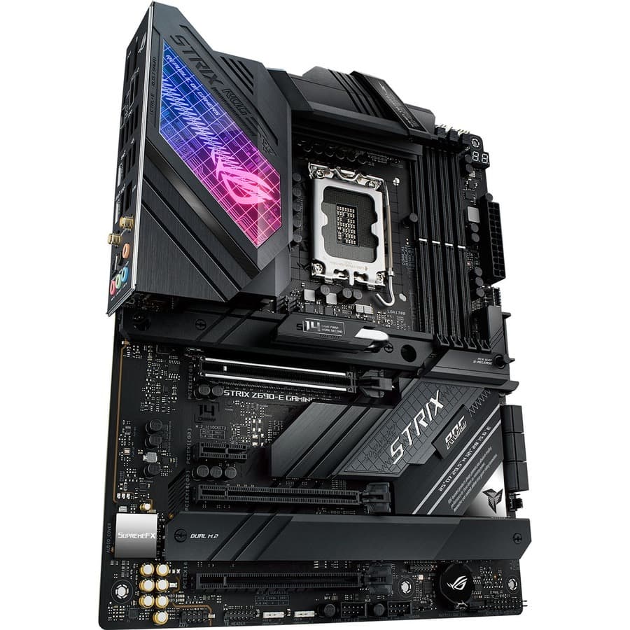 ASUS ROG STRIX Z690-E GAMING WIFI ATX motherboard with DDR5, WiFi 6E, and 2.5 Gb Ethernet