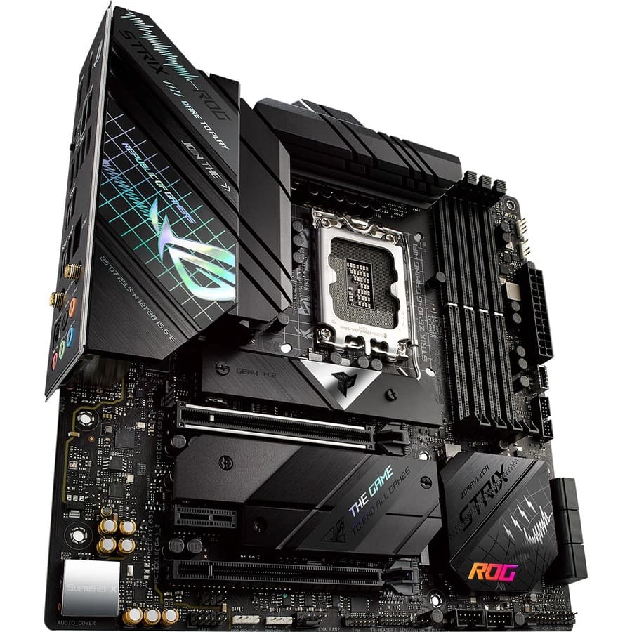 ASUS ROG STRIX Z690-G GAMING WIFI micro-ATX motherboard with DDR5, WiFi 6, and 2.5 Gb Ethernet
