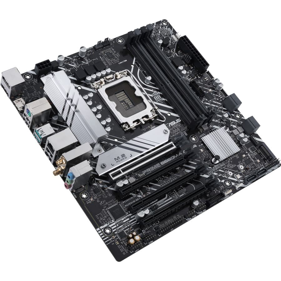 ASUS PRIME B660M-A AC D4 micro-ATX motherboard for Intel DDR4 business desktops