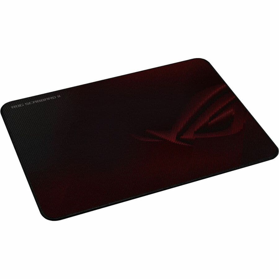 ASUS ROG Scabbard II medium mouse pad with black nano-coated surface and stitched edges
