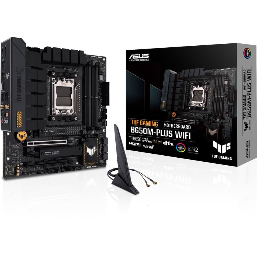 ASUS TUF GAMING B650M-PLUS WIFI micro-ATX AM5 motherboard with Wi-Fi