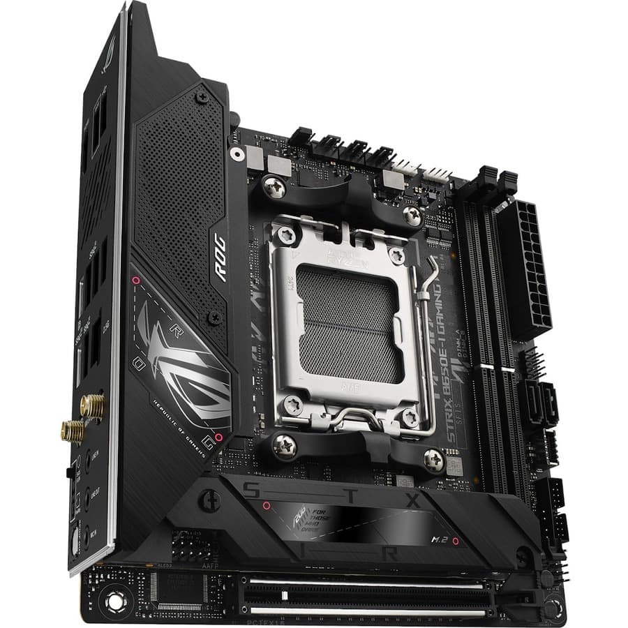 ASUS ROG STRIX B650E-I GAMING WIFI mini-ITX motherboard with Wi‑Fi 6E and DDR5 support