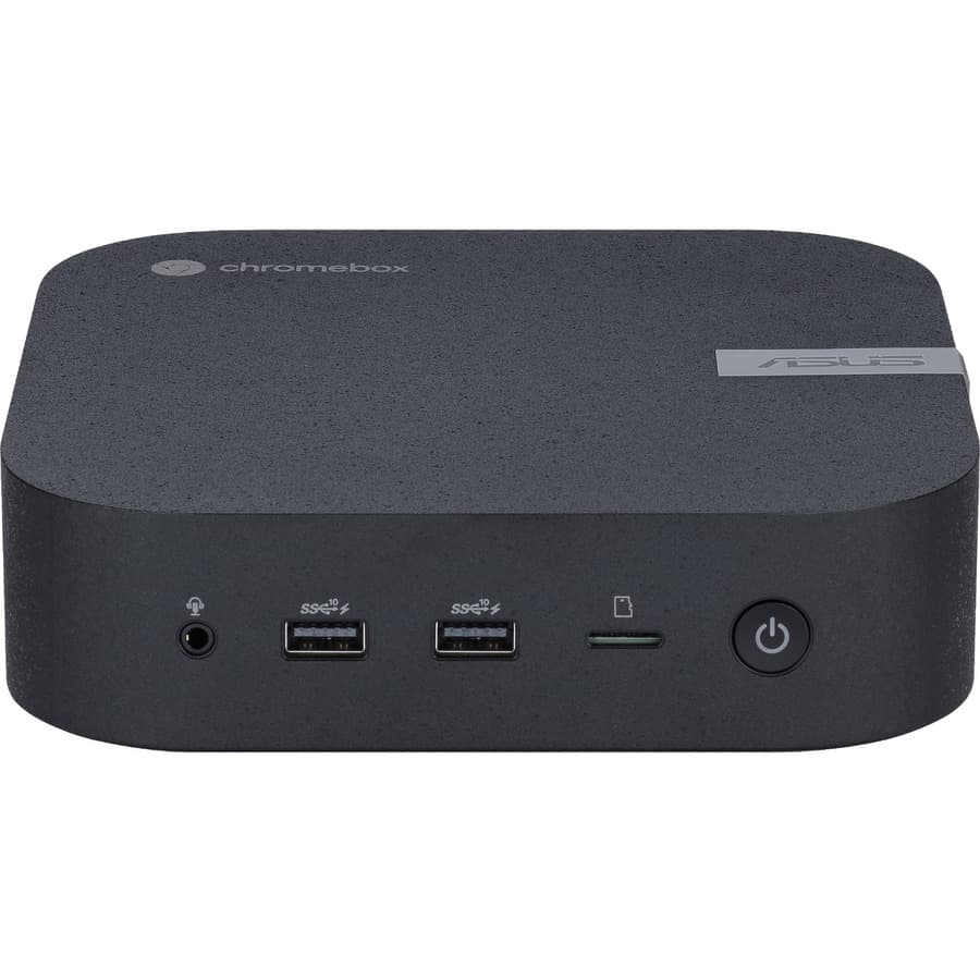 ASUS Chromebox 5 mini PC with Intel Celeron 7305, 4 GB memory, and 128 GB NVMe SSD