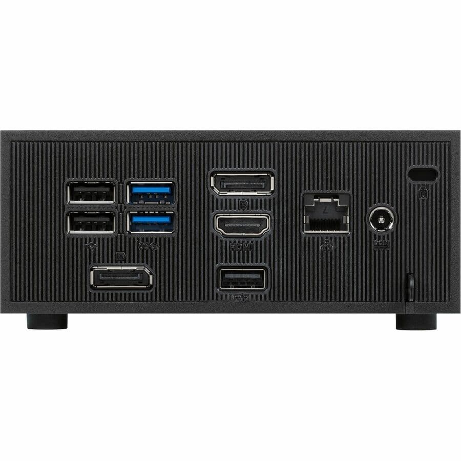 ASUS ExpertCenter PN42 fanless mini PC with Intel N100, 4 GB RAM, 128 GB SSD, WiFi 6, and VESA mount support