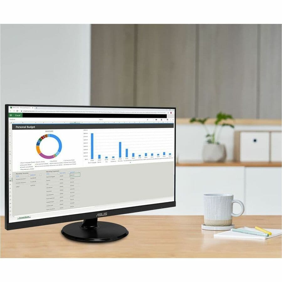 ASUS VA27DQF 27-inch Full HD IPS monitor with adjustable stand and VESA mount support