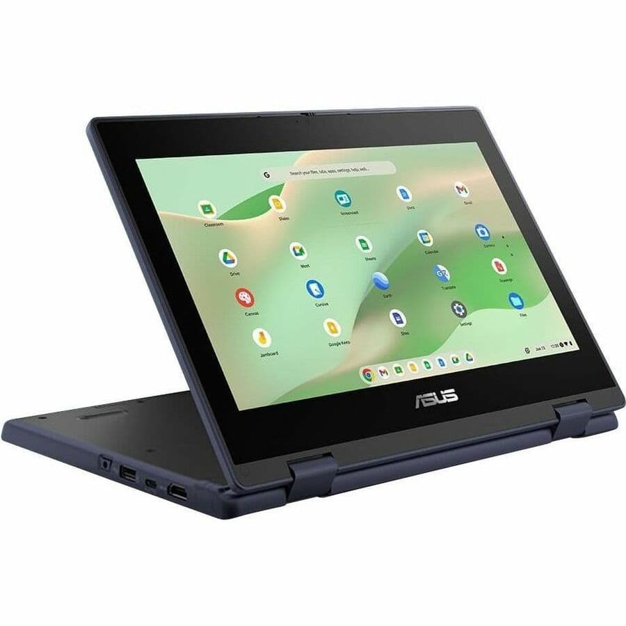 ASUS Chromebook in grey with 11.6-inch HD touch display
