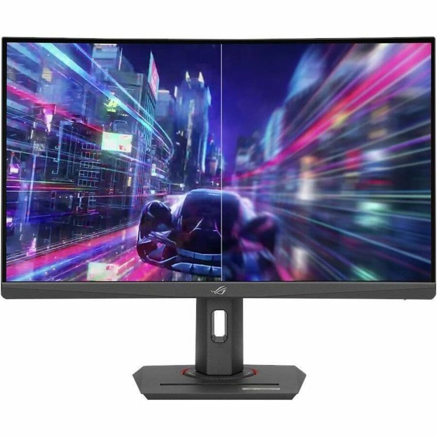 ASUS ROG Strix XG32WCS 32-inch curved QHD gaming monitor with USB-C and height-adjustable stand
