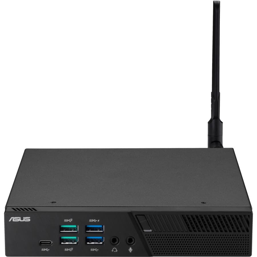 ASUS PB60-B3041ZC black mini PC with Intel Core i3-8100T, 4 GB DDR4, and Intel HD Graphics