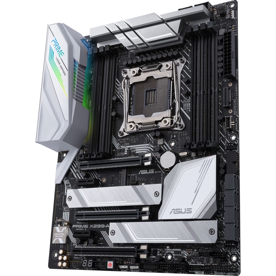 ASUS PRIME X299-A II ATX motherboard with LGA 2066 socket and Intel X299 chipset