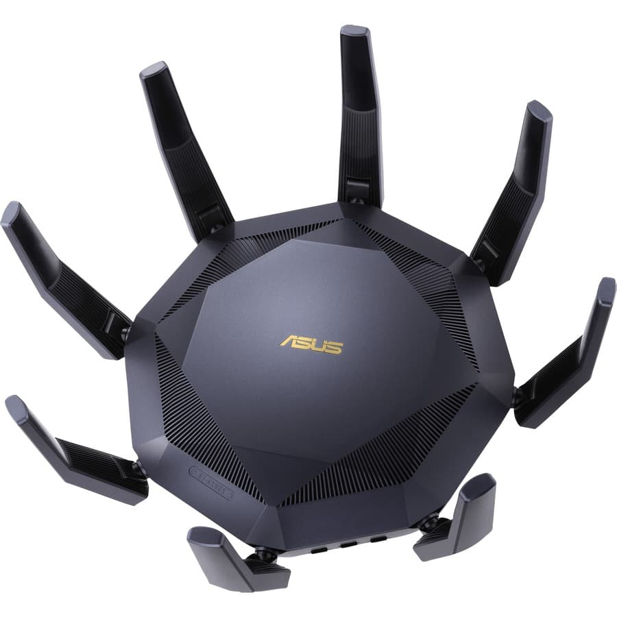 ASUS RT-AX89X AX6000 dual band WiFi 6 router with dual 10G ports and 8 LAN ports
