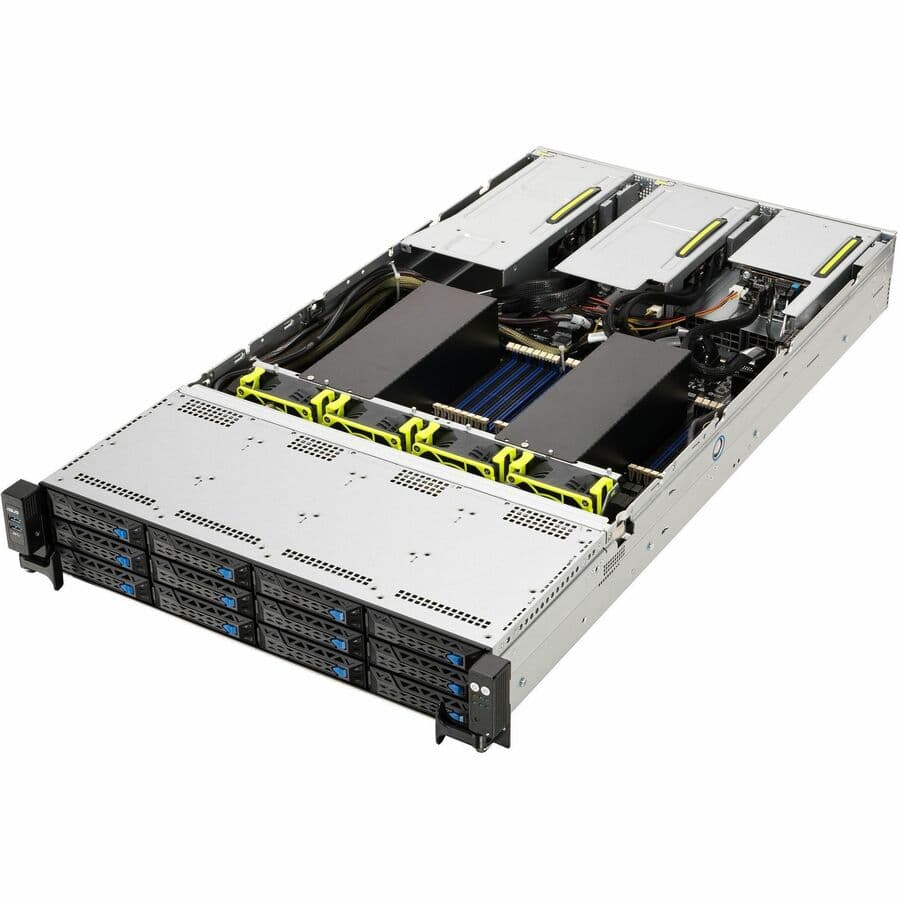 ASUS RS720A-E11-WOCPU018Z 2U rack server chassis for enterprise data center deployments