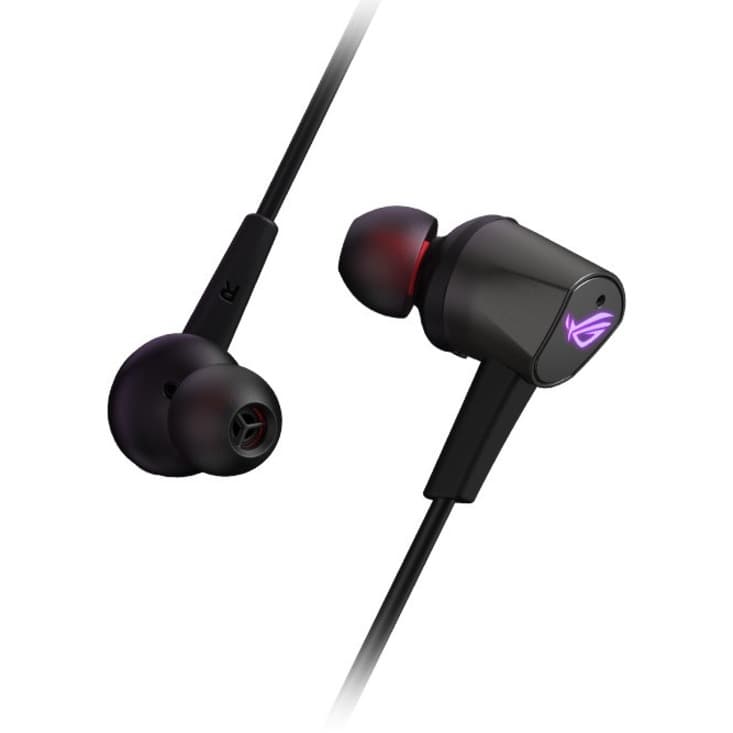 ASUS ROG Cetra II in-ear wired USB-C headset with ANC and Aura Sync RGB lighting