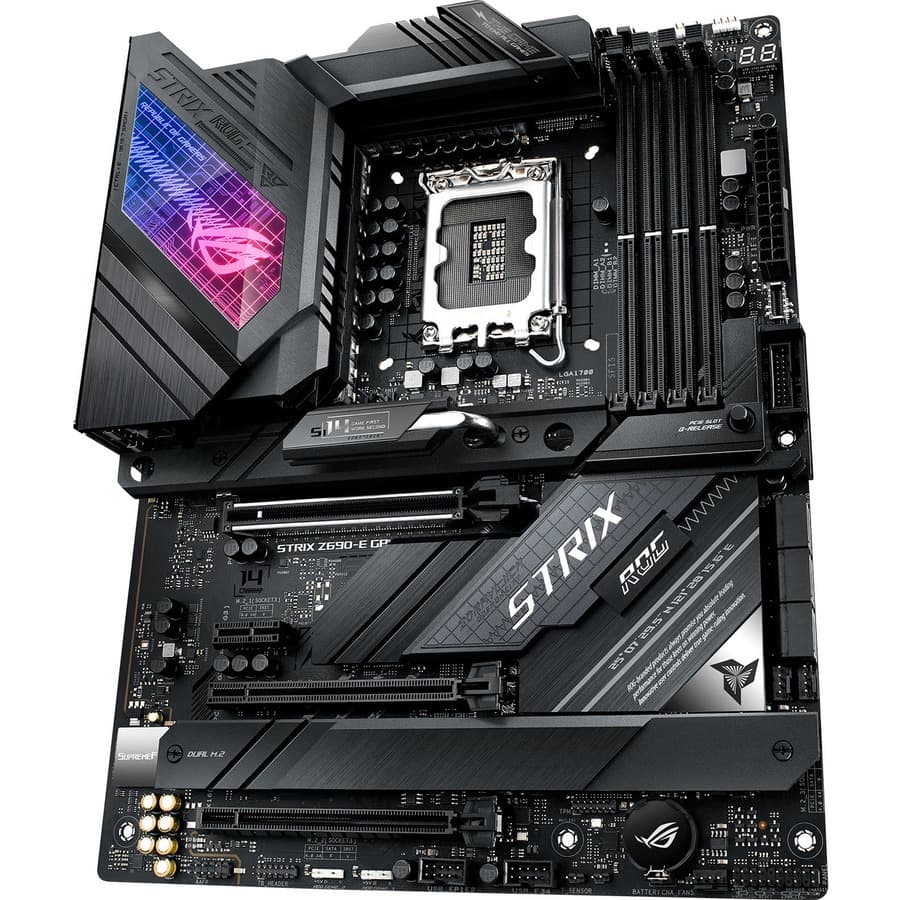 ASUS ROG STRIX Z690-E GAMING WIFI ATX motherboard with DDR5, WiFi 6E, and 2.5 Gb Ethernet