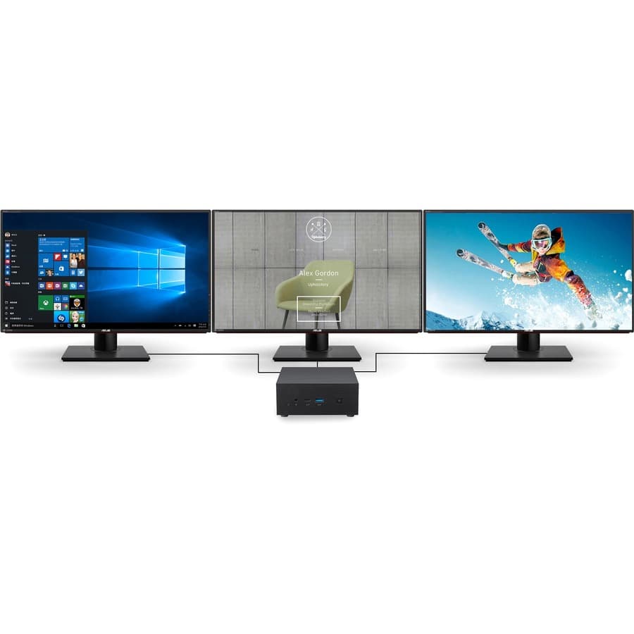 ASUS PN63-S1-SYS5H82PXFD mini PC system with Intel Core i5-11300H and 8 GB DDR4 memory