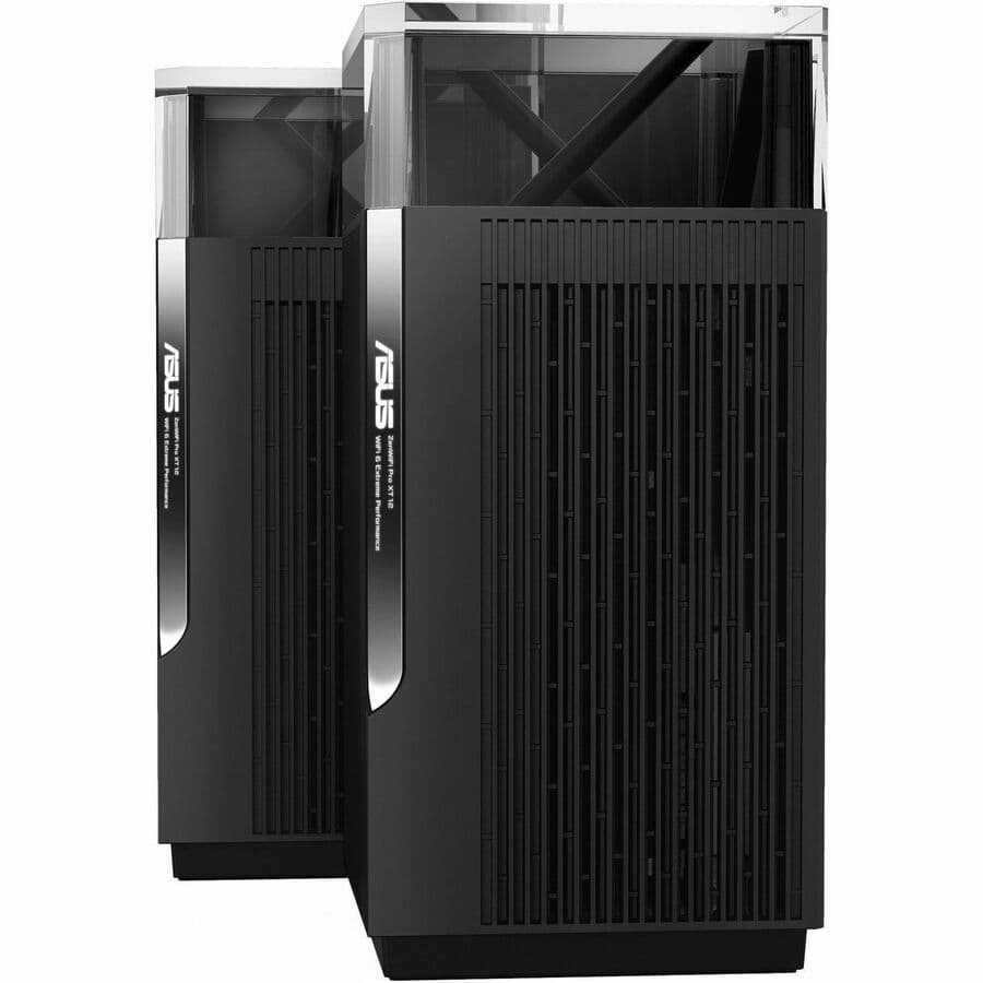 ASUS ZenWiFi Pro XT12 2-pack tri-band Wi‑Fi 6 mesh system for whole-home coverage