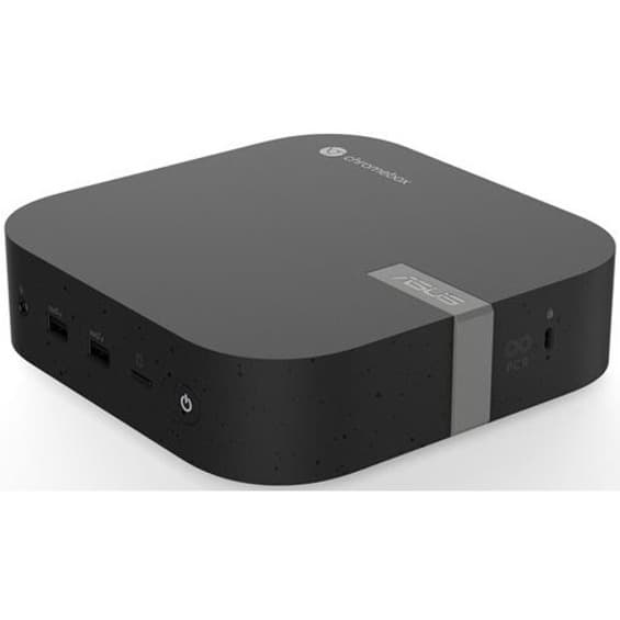 ASUS Chromebox 5 mini PC with Intel Core i7, 16 GB RAM, 256 GB NVMe SSD, and dual HDMI