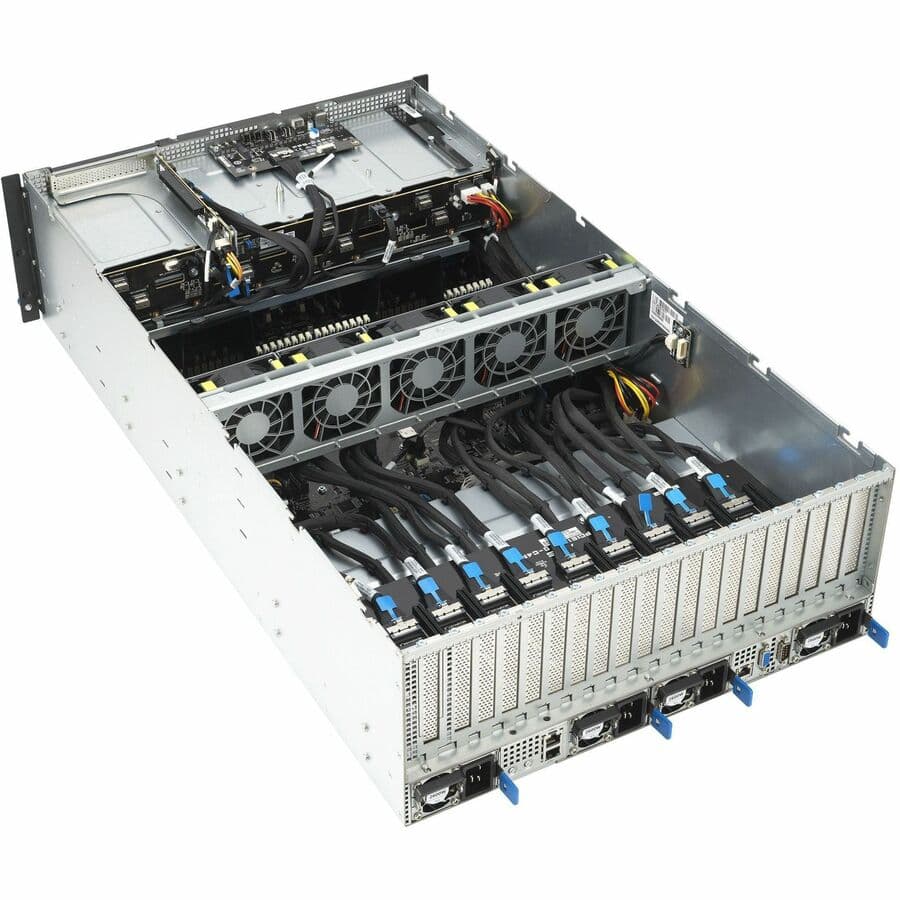 ASUS ESC8000-E11-3W10G 4U rack server chassis for GPU accelerated enterprise workloads