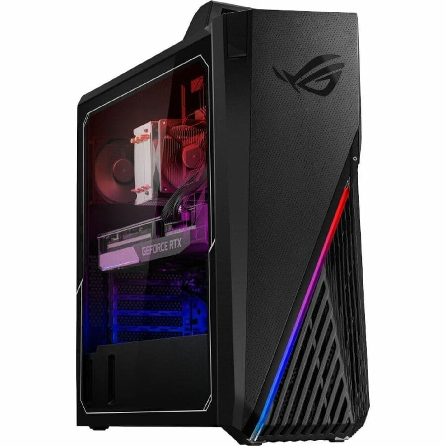 ASUS ROG Strix G15 Star Black 29L tower desktop with Ryzen 7 7700X and RTX 4070