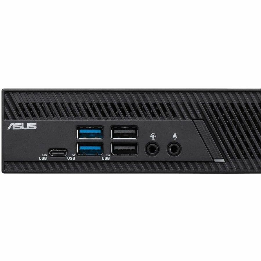 ASUS PB63 mini PC with Intel Core i7-13700, 16 GB DDR5, 512 GB SSD, WiFi 6E, hardware TPM, and VESA mount support