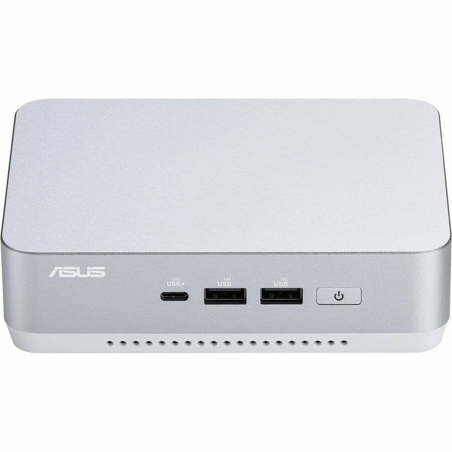ASUS RNUC14RVSU700001I white Mini PC with Intel Arc Graphics and rear HDMI port