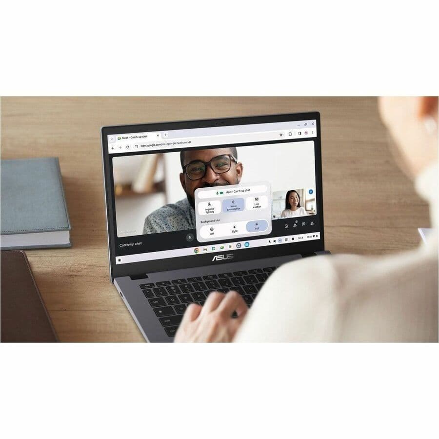 ASUS Chromebook Plus Enterprise CX3402CBA-GE388T-GR with 14-inch FHD touchscreen