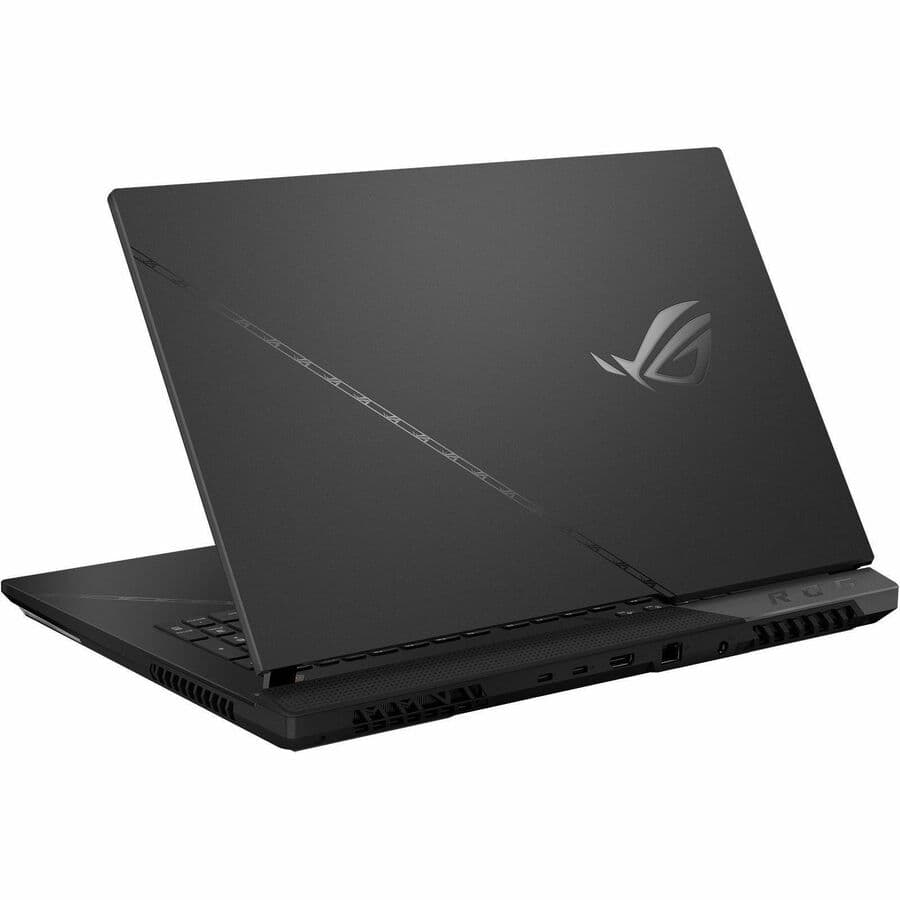 ASUS ROG Strix 17.3-inch gaming laptop with Ryzen 9 7945HX3D, RTX 4080, and black chassis