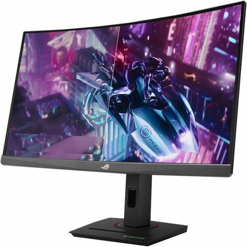 ASUS ROG Strix XG32WCS 32-inch curved QHD gaming monitor with USB-C and height-adjustable stand