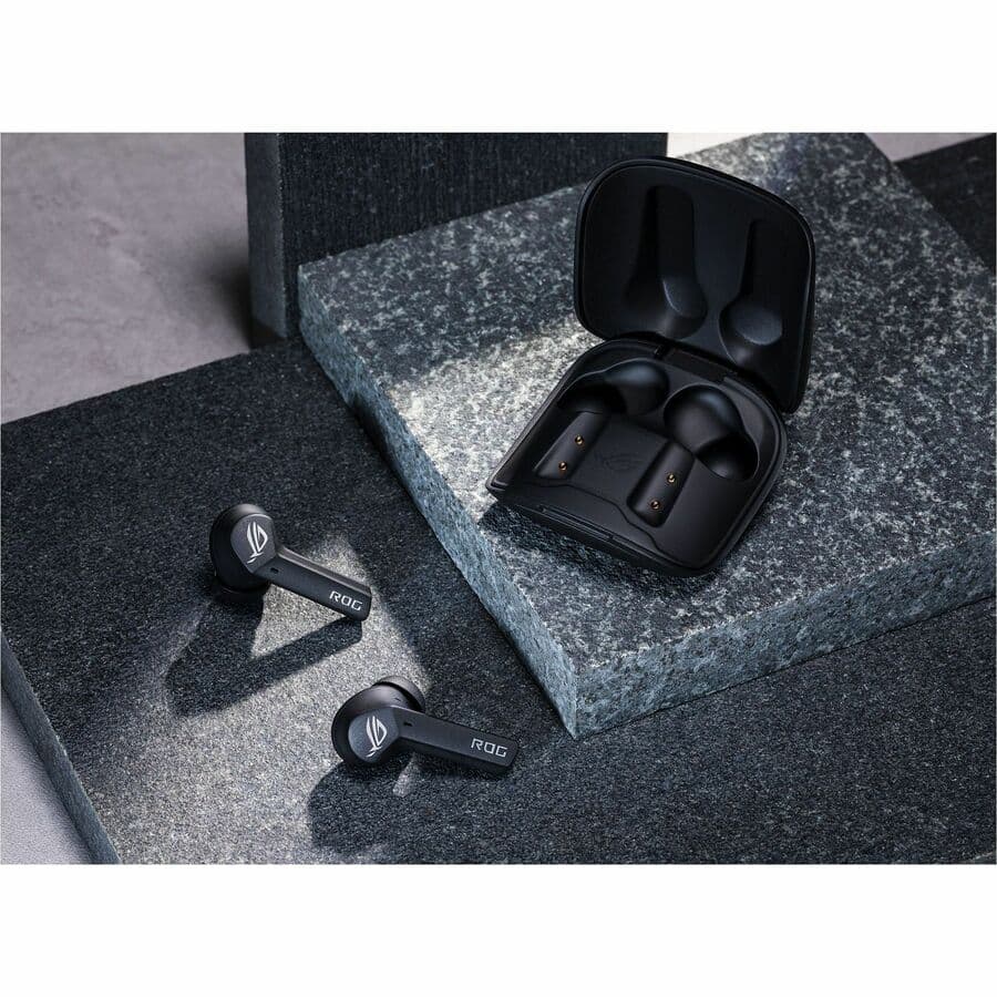 ASUS ROG Cetra TWS SpeedNova black true wireless gaming earbuds with adaptive ANC and Bluetooth 5.3