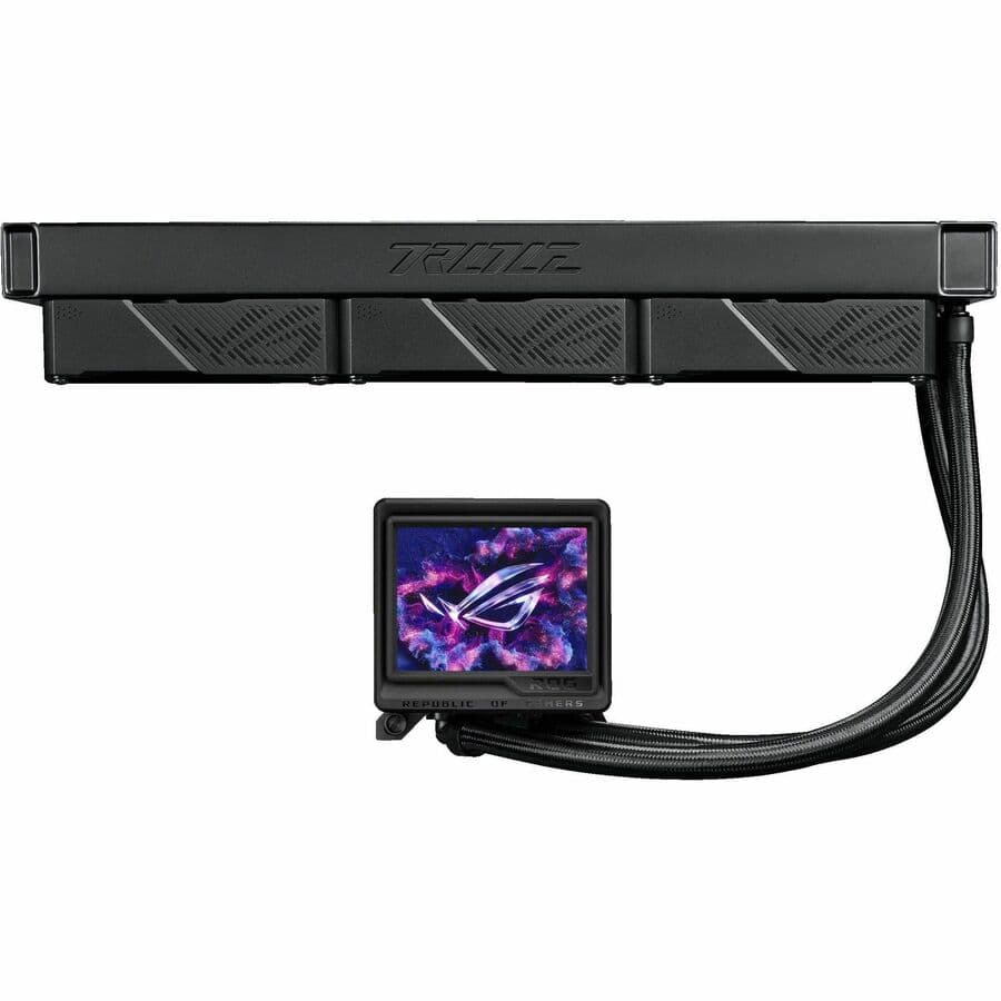 ASUS ROG RYUJIN III 360 ARGB EXTREME 360 mm AIO cooler with 3.5-inch LCD and ARGB lighting