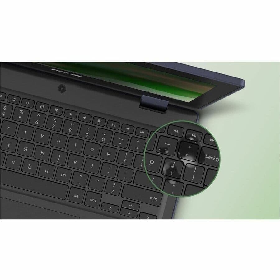 ASUS Chromebook CR1104FTA-YZ84T in grey with 11.6-inch HD touchscreen