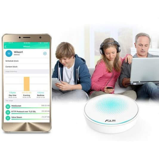 ASUS MAP-AC2200 wireless router with 7 internal antennas and AC2200 dual-band WiFi