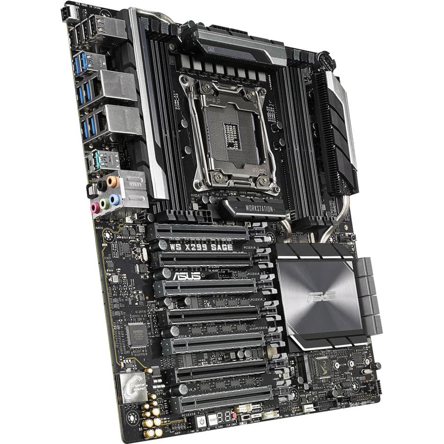 ASUS WS X299 SAGE ATX motherboard for Intel LGA 2066 workstation builds