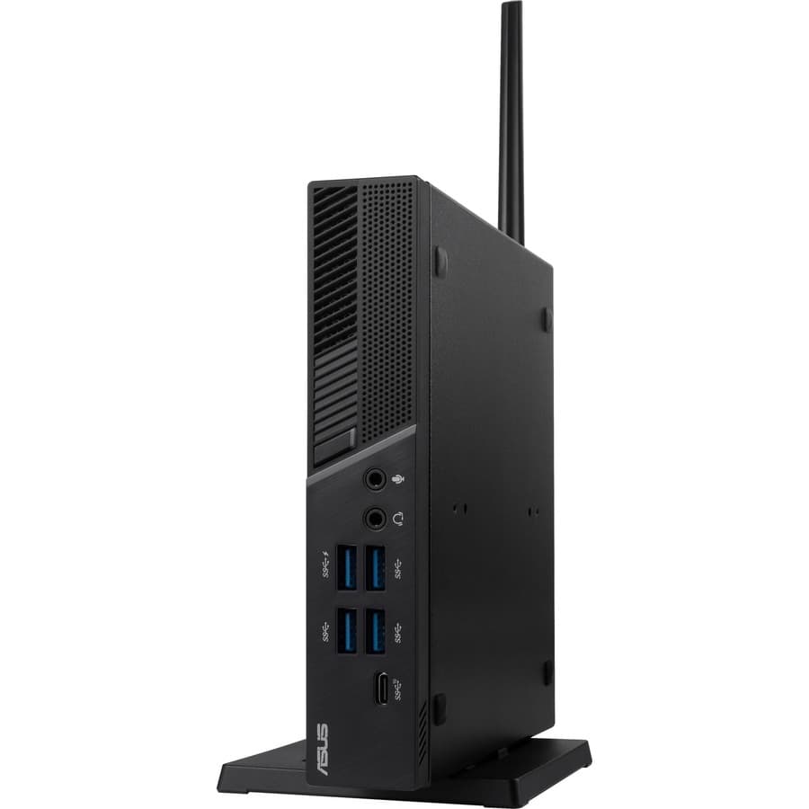 ASUS small form factor mini PC with AMD Ryzen 5, 8 GB RAM, and 256 GB SSD for business use