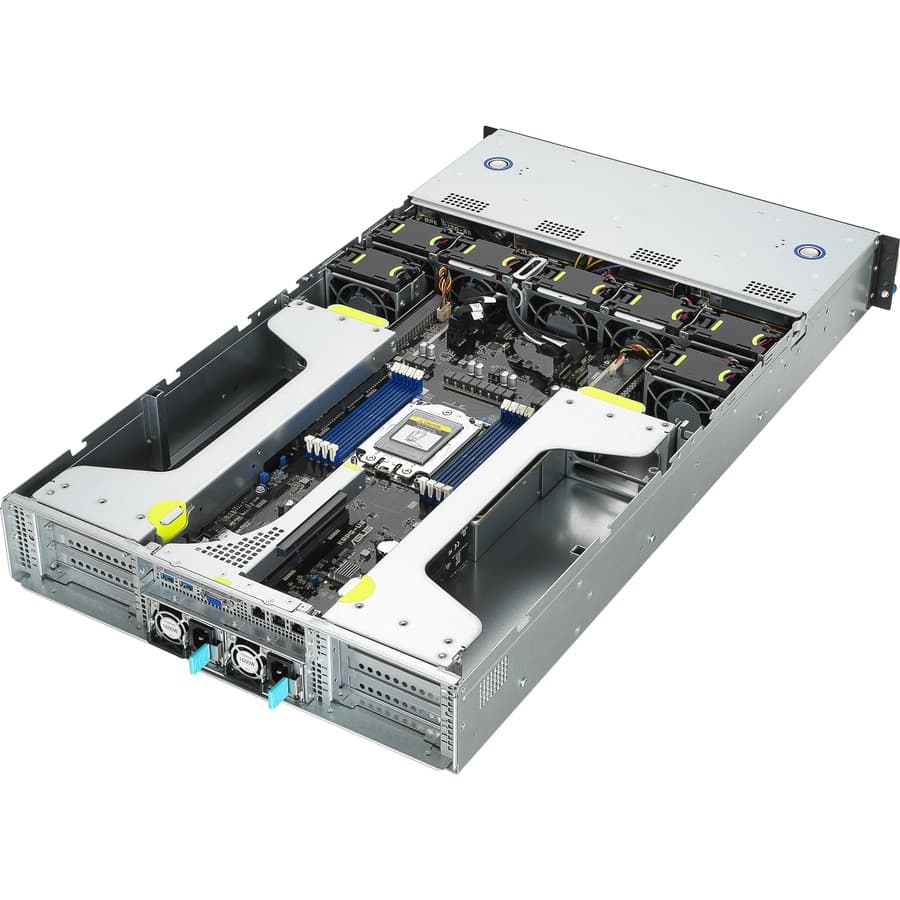 ASUS ESC4000A-E10 2U GPU server for AMD EPYC 7002 processors with DDR4 and NVMe SATA SAS support