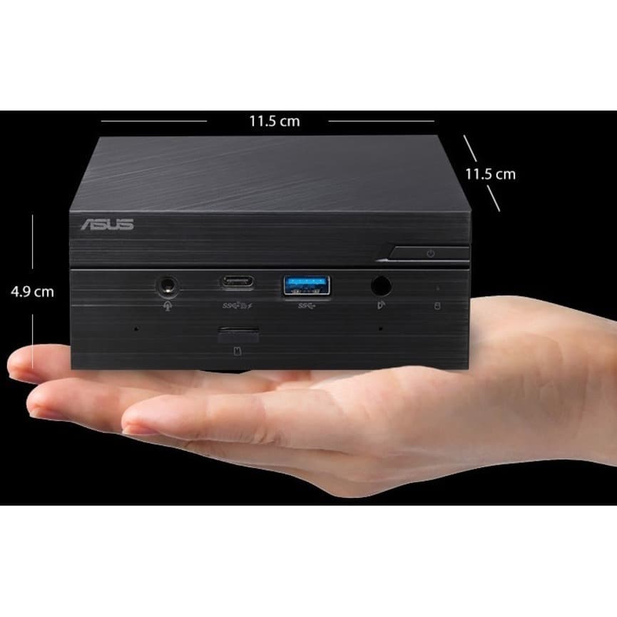 ASUS PN50 mini PC in black with AMD Ryzen 3 4300U processor for compact business deployments