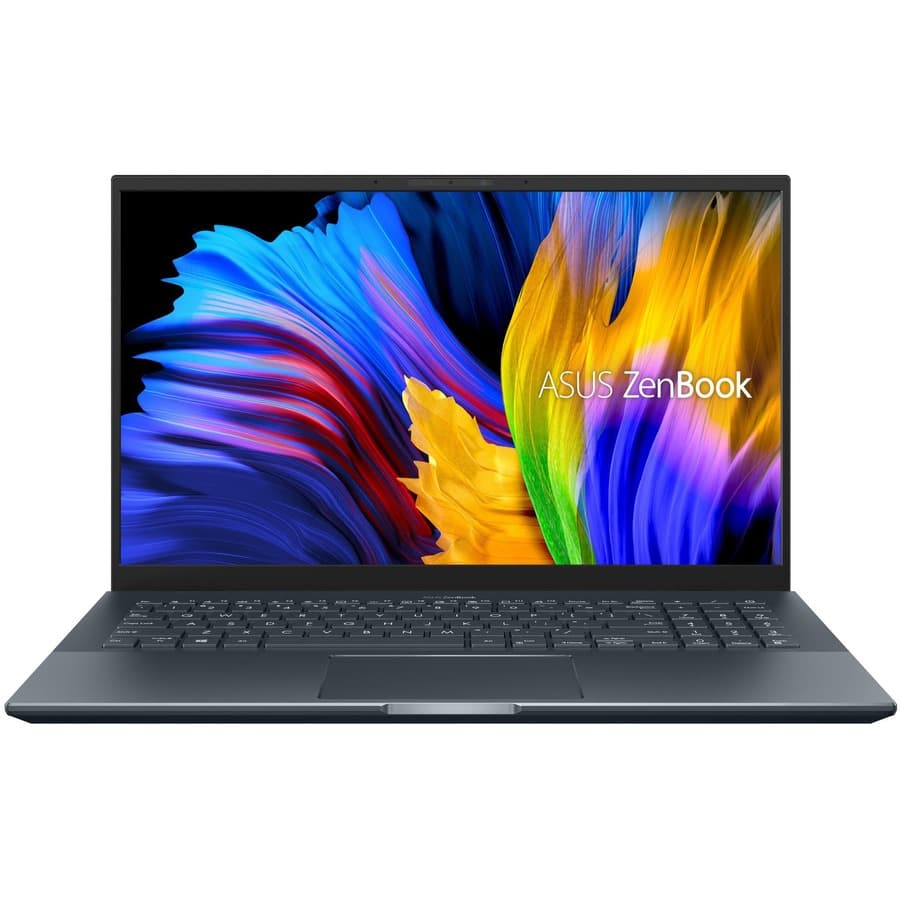 ASUS Zenbook Pro 15.6-inch laptop with Ryzen 7 5800H processor and premium OLED display