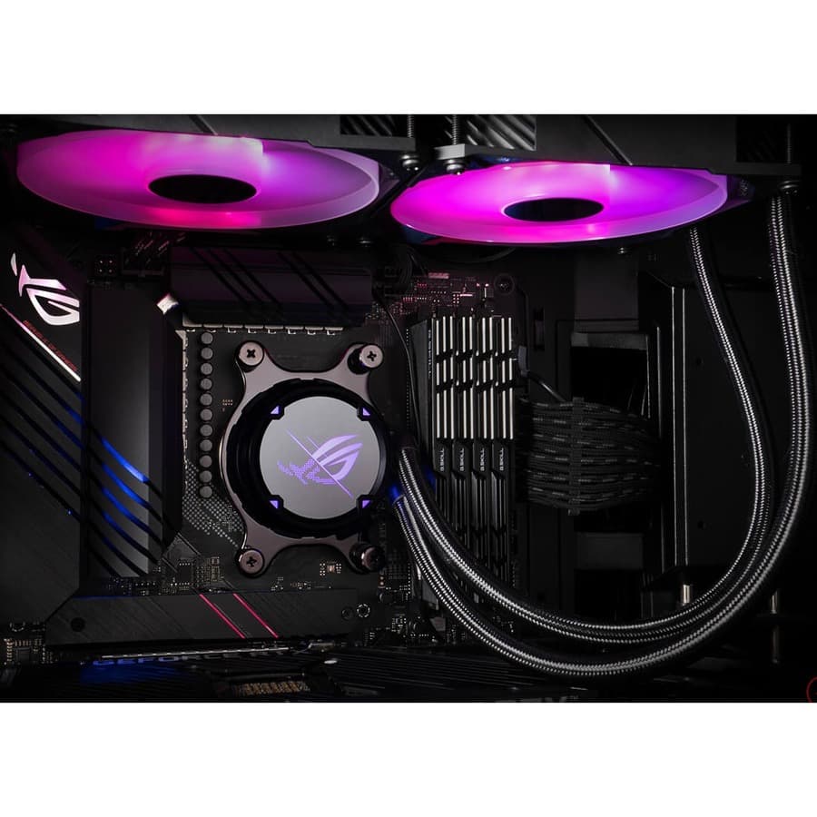 ASUS ROG STRIX LC II 360 ARGB AIO CPU cooler with 360 mm radiator for LGA1700 systems