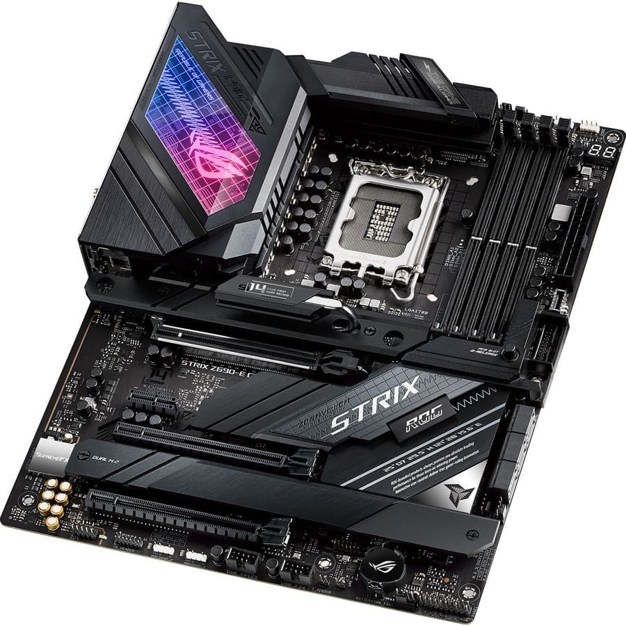 ASUS ROG STRIX Z690-E GAMING WIFI ATX motherboard with DDR5, WiFi 6E, and 2.5 Gb Ethernet