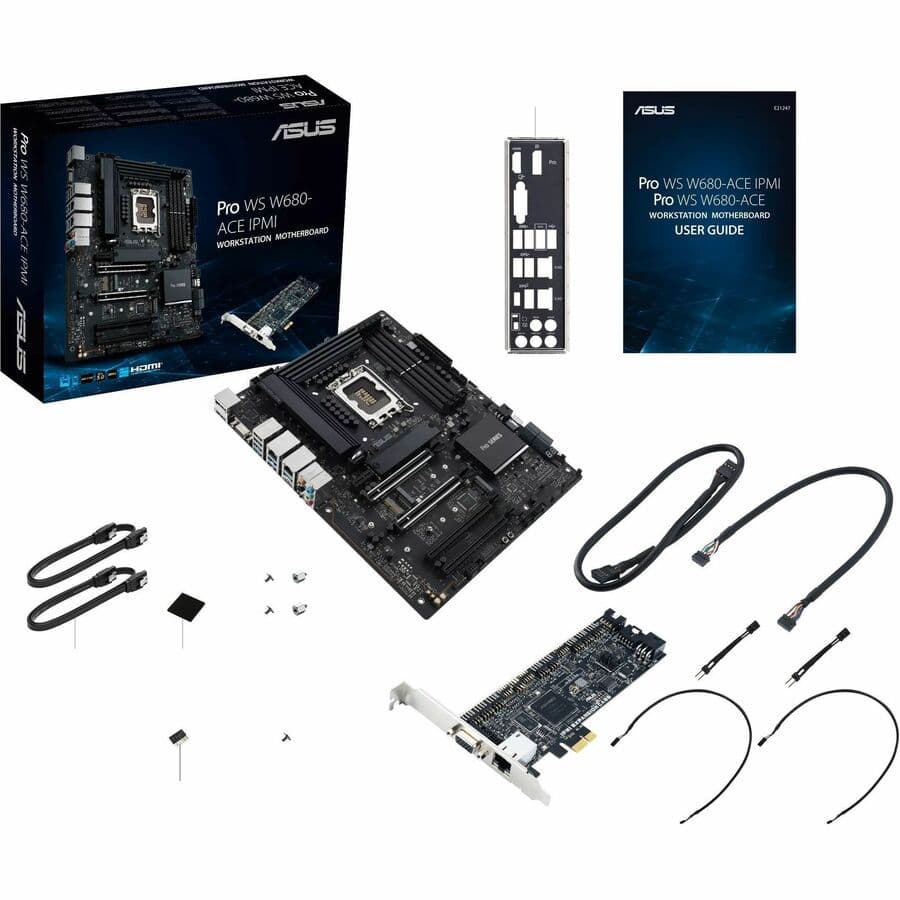 ASUS PRO WS W680-ACE IPMI-SI workstation motherboard for managed deployments