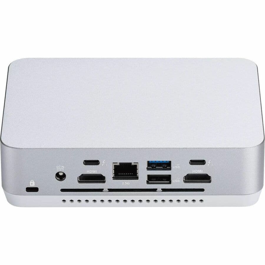 ASUS RNUC14RVSU700001I white Mini PC with Intel Arc Graphics and rear HDMI port