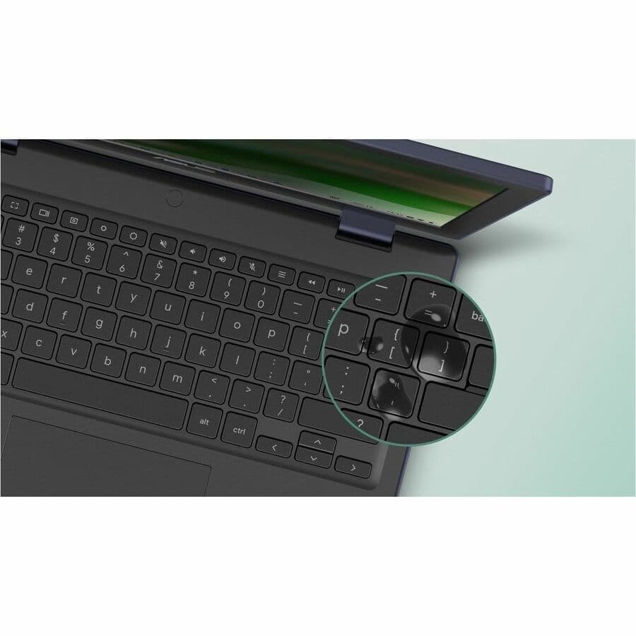 Grey ASUS Chromebook with 12.2-inch WUXGA touchscreen display