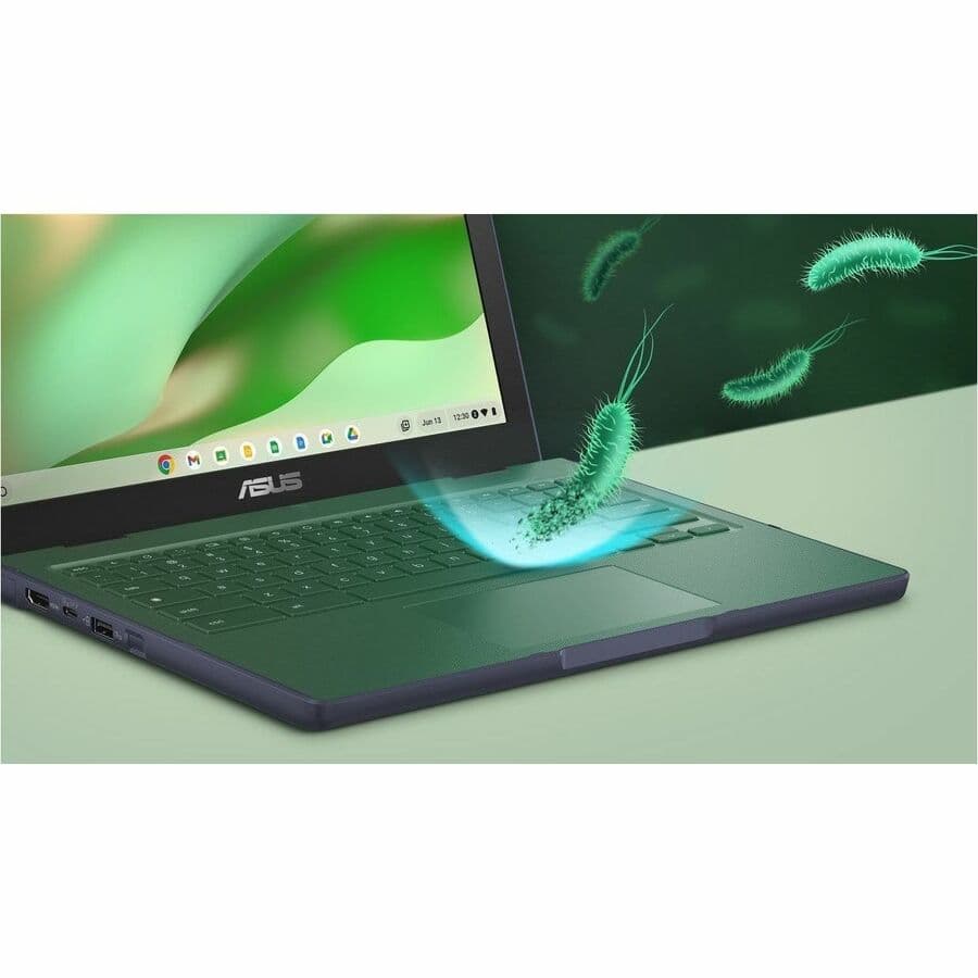 ASUS Chromebook CR1204CGA-YZ42 in grey with 12.2-inch WUXGA non-touch display