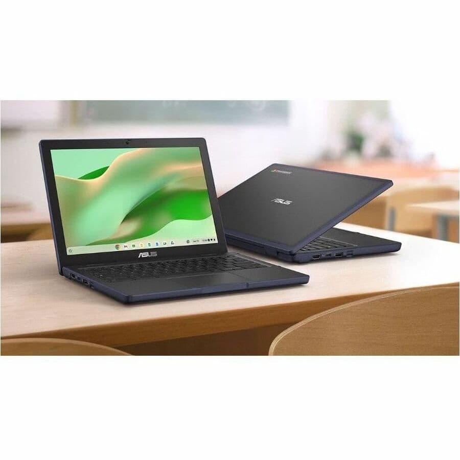 ASUS Chromebook with 12.2-inch WUXGA touch display, Intel N100, 8 GB RAM, and grey finish