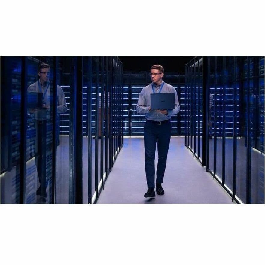 ASUS ExpertBook 14-inch business laptop with WUXGA display, black chassis, and Windows 11 Pro