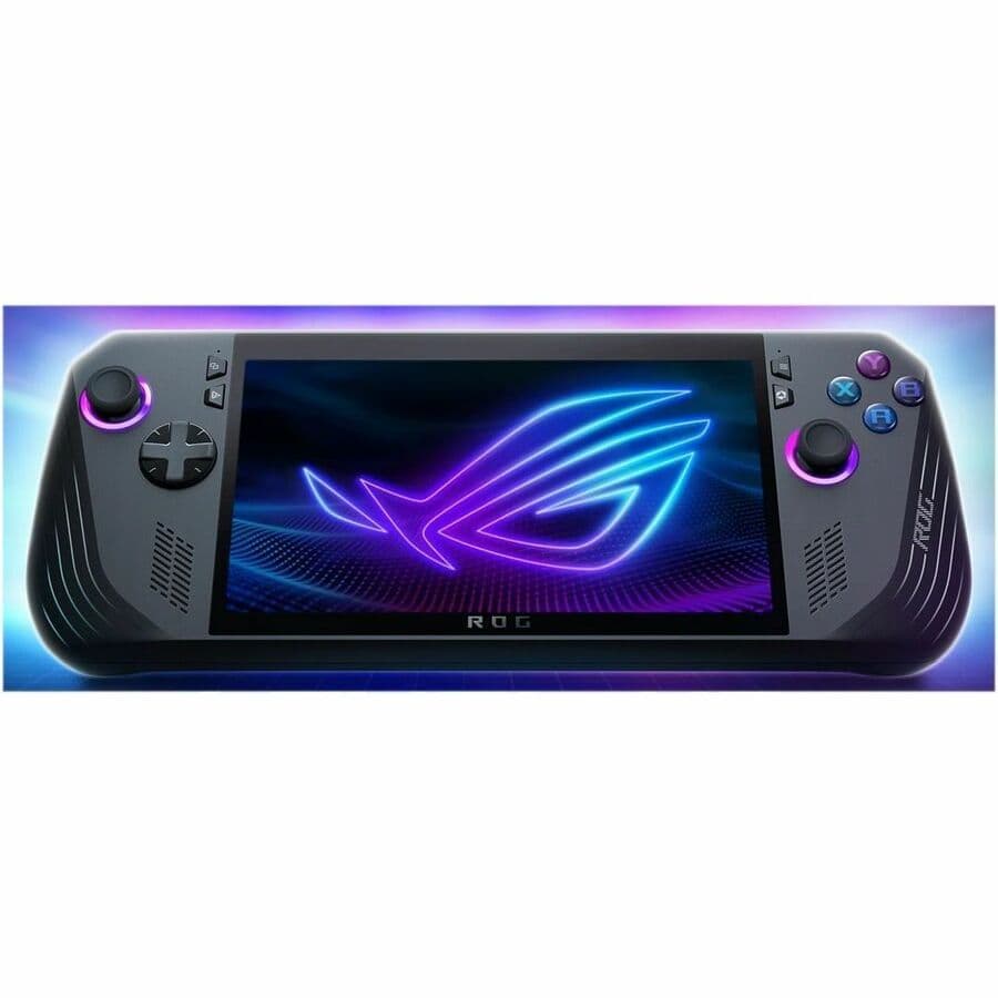 ASUS ROG Ally handheld gaming device with 7-inch Full HD touch display, Z1 Extreme processor, 24 GB memory, and 1 TB storage