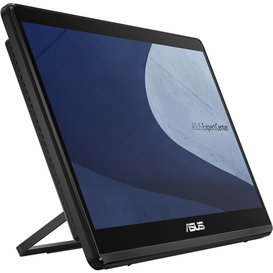 ASUS 15.6-inch all-in-one desktop with touchscreen, black finish, and compact business design