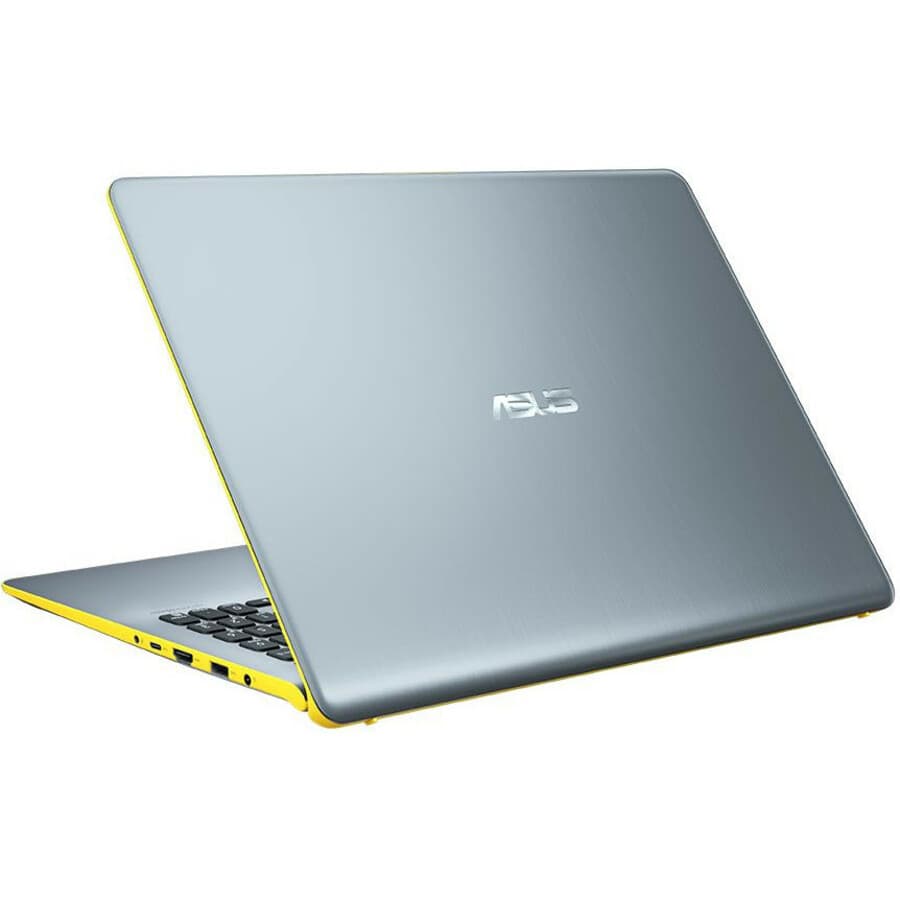 ASUS S530UA-DB51-YL silver laptop with yellow edges, 15.6 inch Full HD display