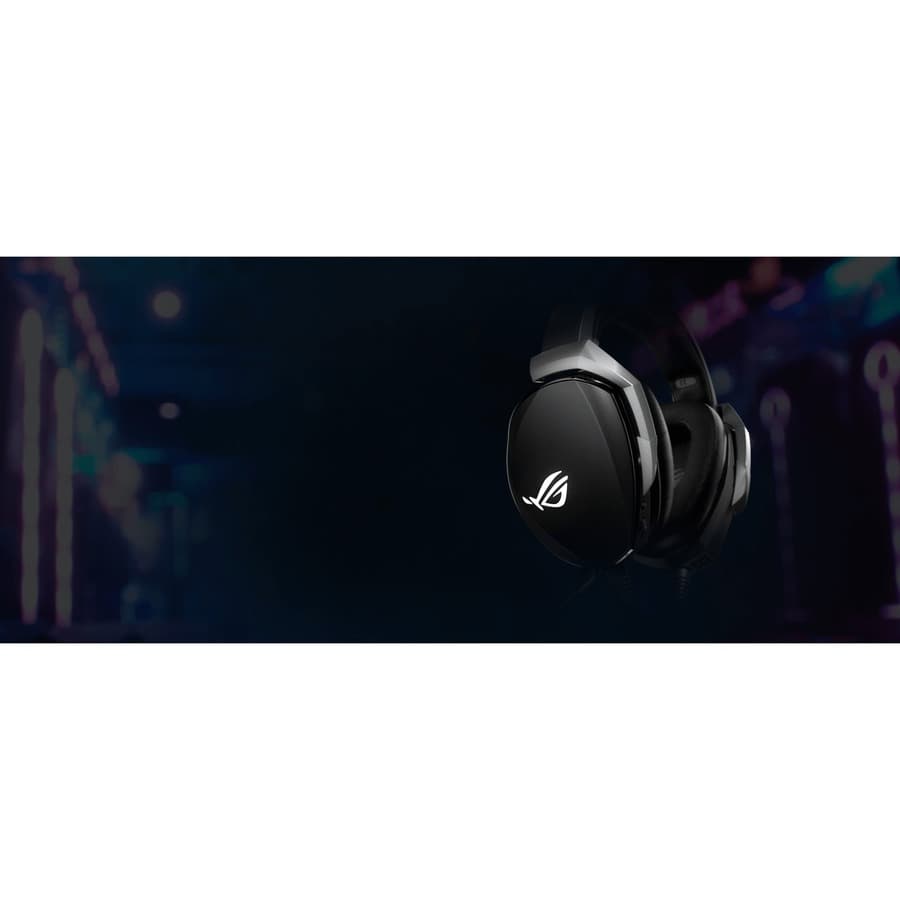 ASUS ROG Theta 7.1 USB-C wired gaming headset with over-ear cups and boom microphone
